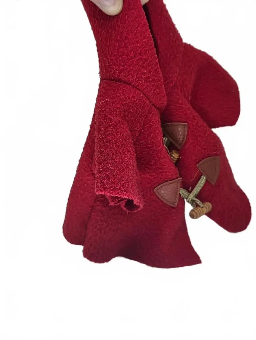 Vintage Paddington Bear Plush Replacement Clothes Red Duffle Coat Green Hat